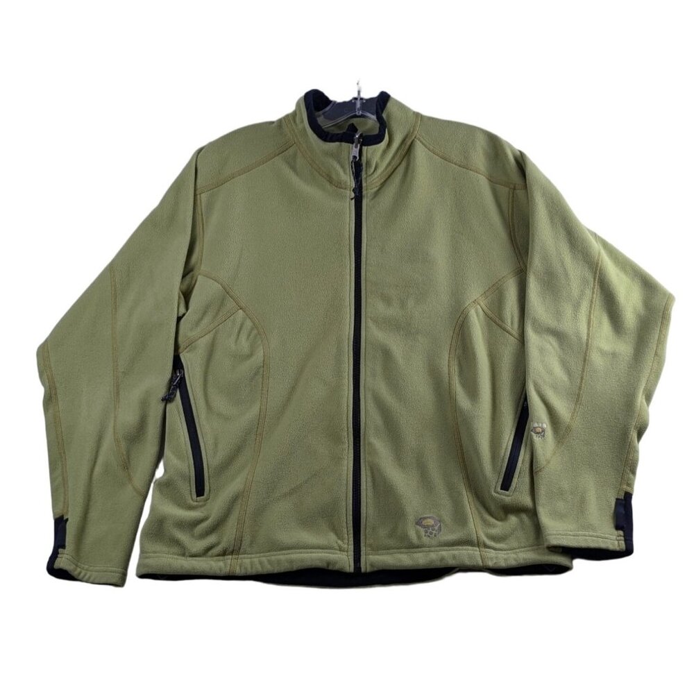 Mountain Hardwear Polartec‎ Womens Green Full-Zip Fleece Long Sleeve Jacket